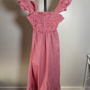 Red & white gingham dress size Small